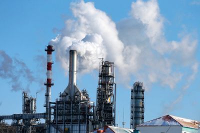 Промышленная продукция, при выпуске которой произошли крупные выбросы углекислого газа или пара, скоро может оказаться неликвидной в странах Евросоюза. Фото: РИА Новости www.ria.ru