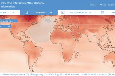 На карте вы сможете выбрать свой регион и посмотреть, как в нем изменится погода к концу столетия. Иллюстрация: МГЭИК