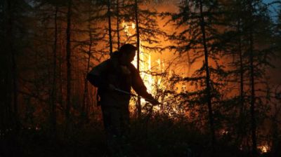Тушение лесного пожара в Якутии. Архивное фото РИА Новости / Нина Слепцова.