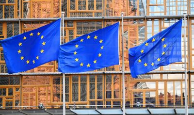 Флаги с символикой Евросоюза. Фото: РИА Новости / Алексей Витвицкий.