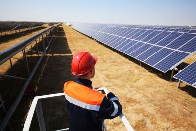 Первые углеродные единицы в Сахалинской области получены за счет солнечной электростанции. Фото: РИА Новости.