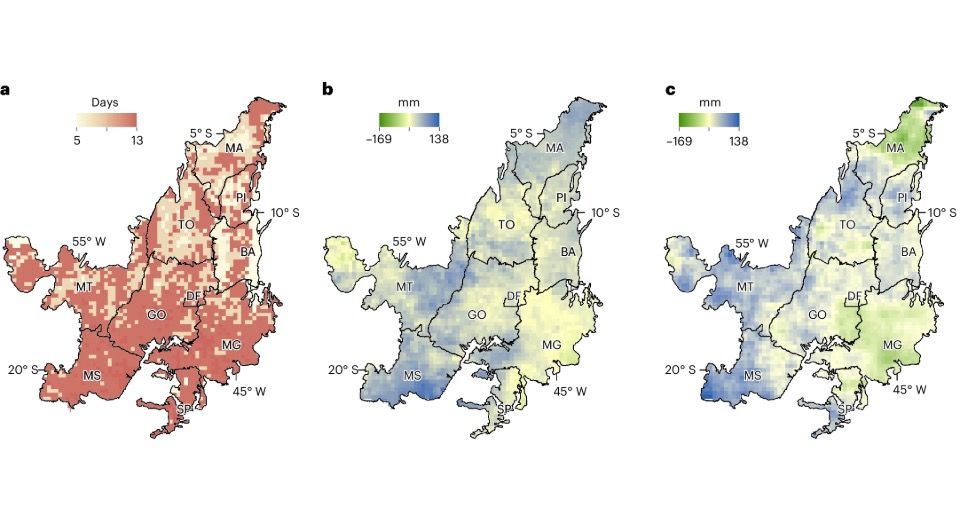 Иллюстрация: Argemiro Teixeira Leite-Filho et al. / Nature Sustainability, 2024