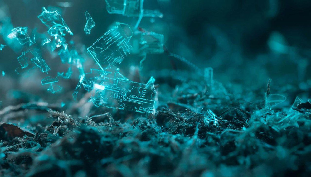 «Зелёная» электроника может превращаться в микропластик. Иллюстрация: ECOportal.su / ИИ