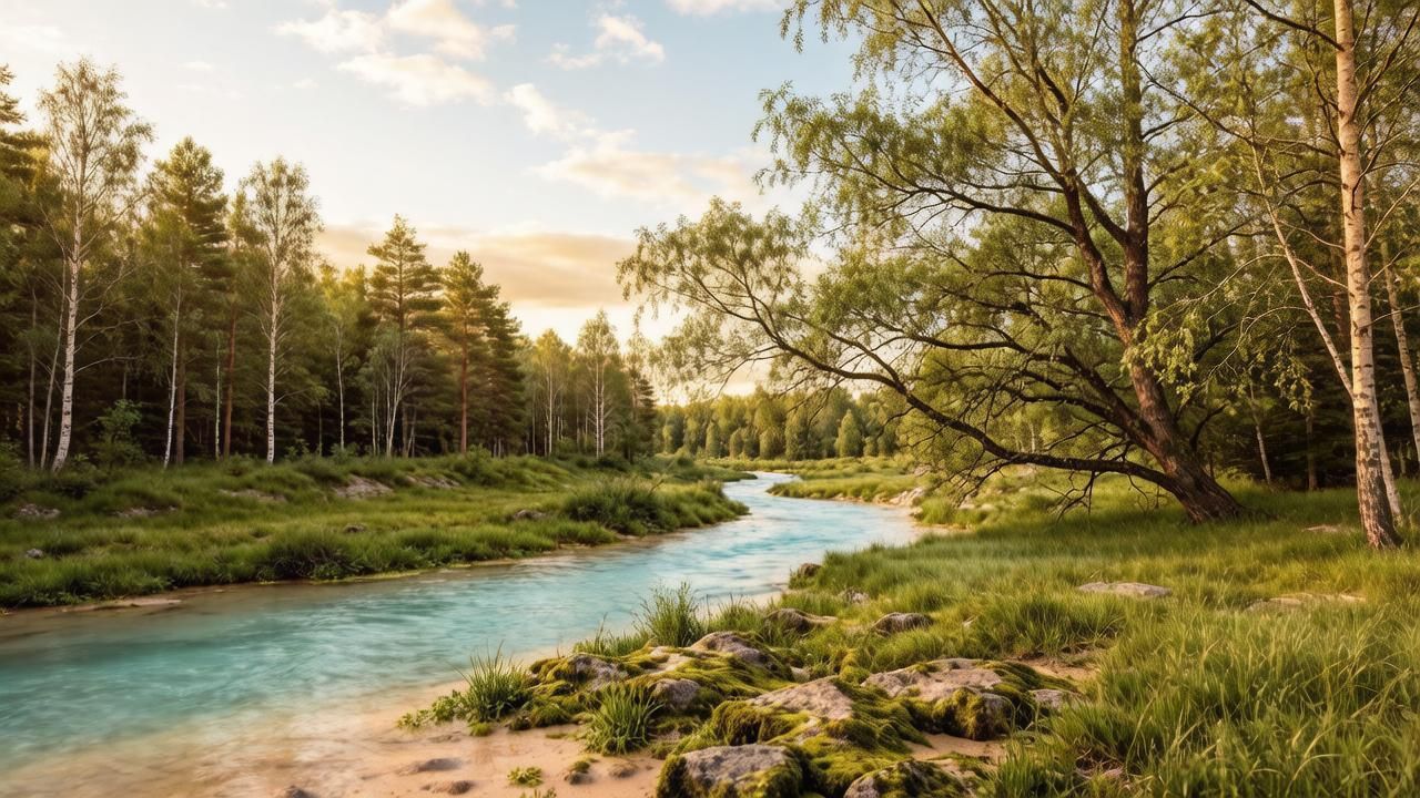 Рост температуры из‑за глобального потепления снижает концентрацию кислорода в речных водах. Иллюстрация: ECOportal.su / ИИ