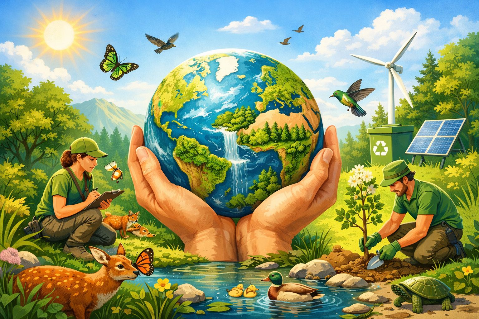 Впервые День эколога отметили только в 2008 году. Иллюстрация: ECOportal.su / ИИ