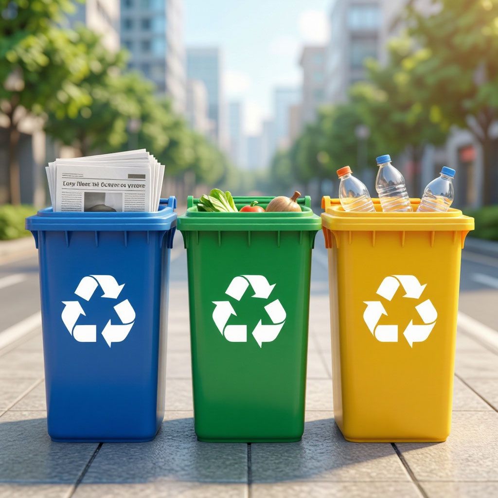 Разделяйте разные виды отходов. Иллюстрация: ECOportal.su / ИИ