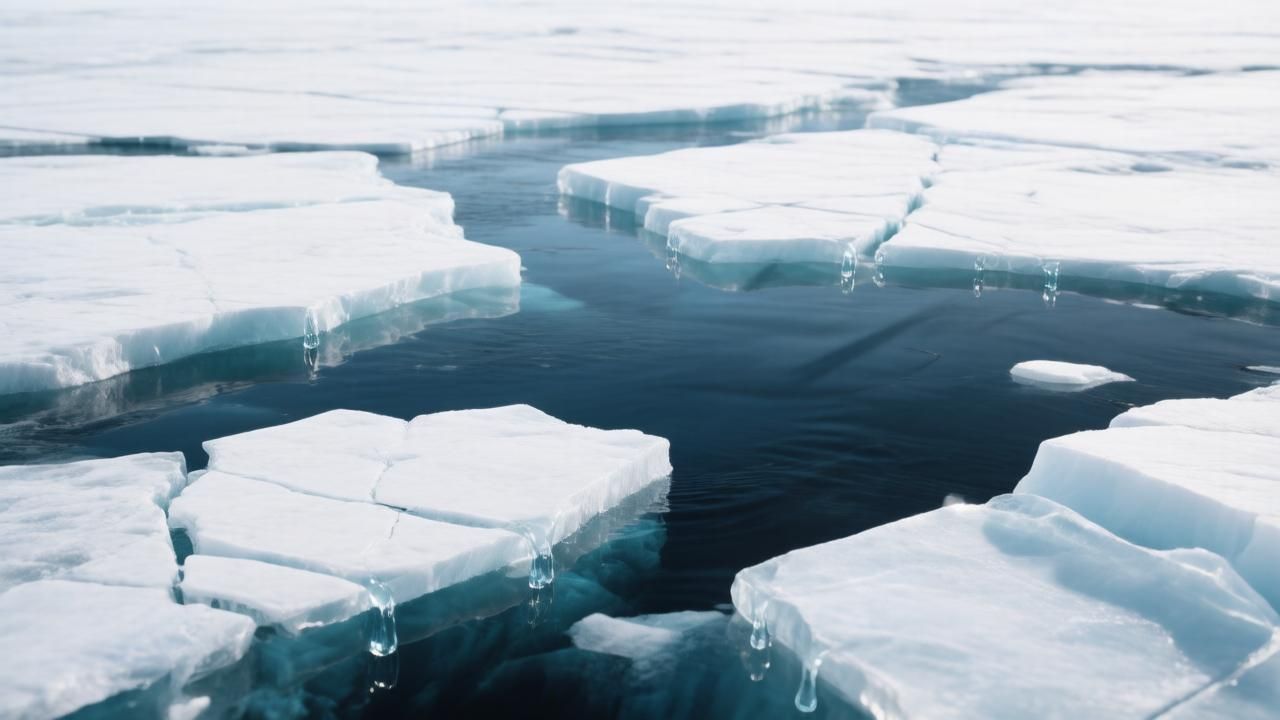 Пауза в таянии льда в Арктике завершилась. Иллюстрация: ECOportal.su / ИИ