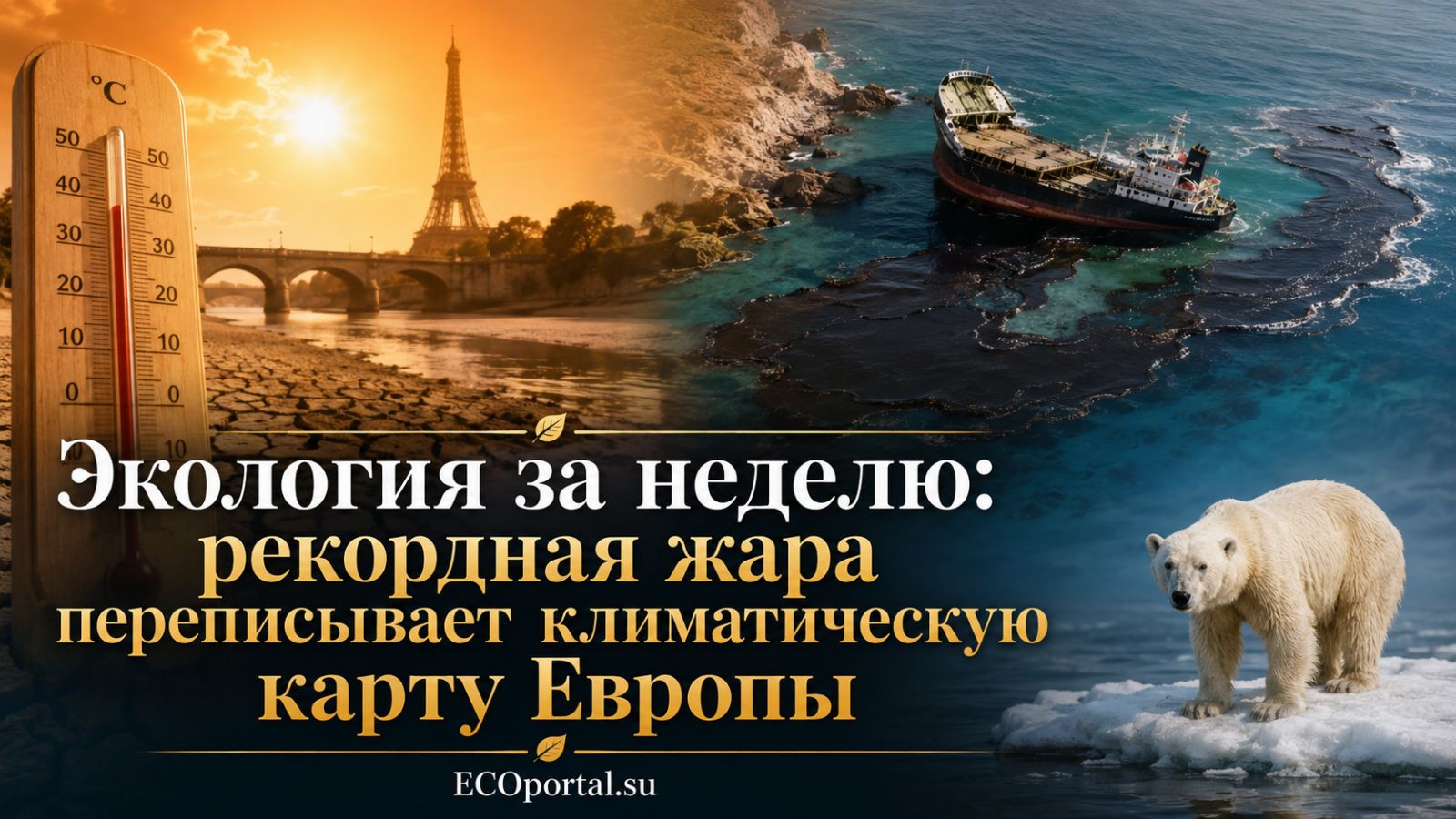 В 2026 году Европа столкнулась с пятой волной аномальной жары. Иллюстрация: ECOportal.su / ИИ