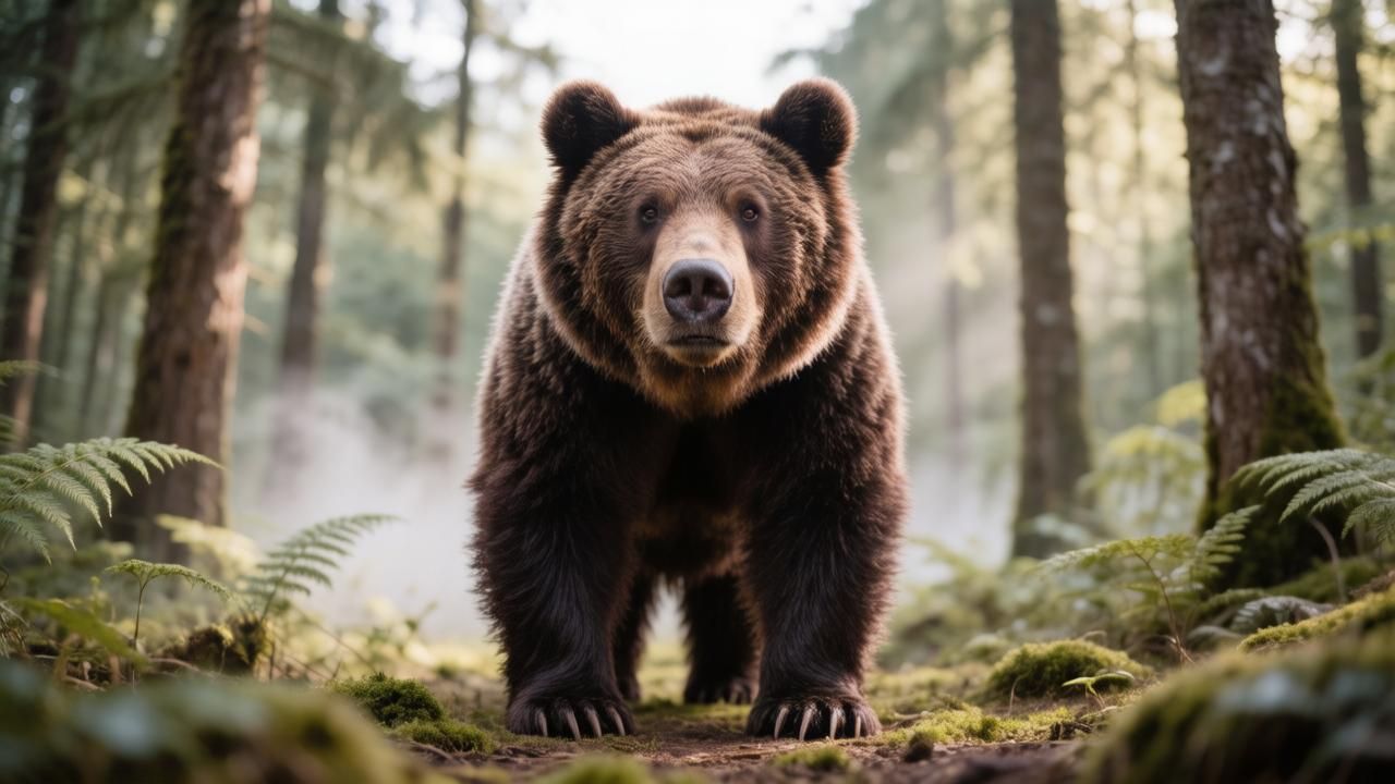 Инцидент произошел во время легальной охоты на медведя. Иллюстрация: ECOportal.su / ИИ