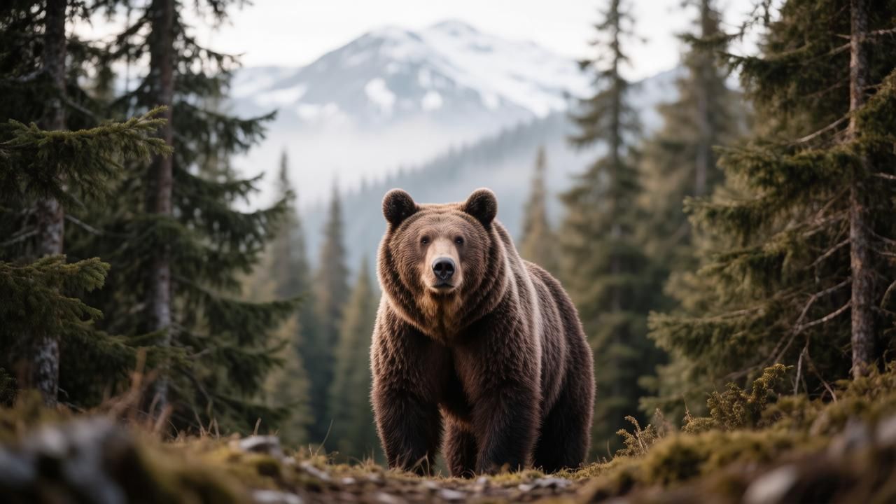 Медведь - умный, гибкий и адаптивный хищник. Иллюстрация: ECOportal.su / ИИ