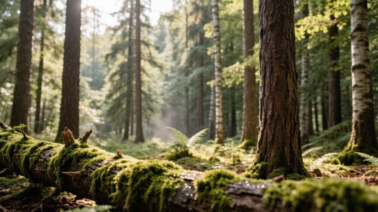 Лесной массив. Иллюстрация: ECOportal.su / ИИ