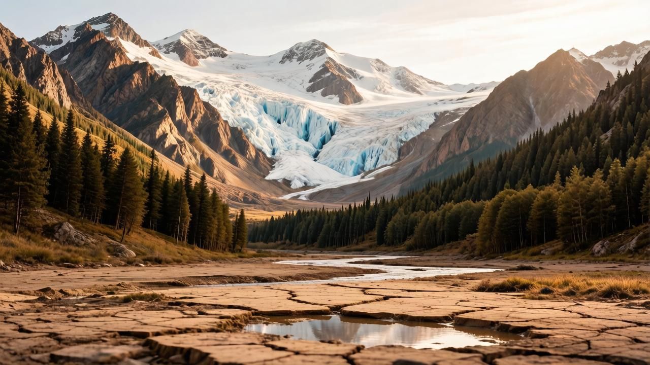 Горные экосистемы в условиях изменения климата. Иллюстрация: ECOportal.su / ИИ