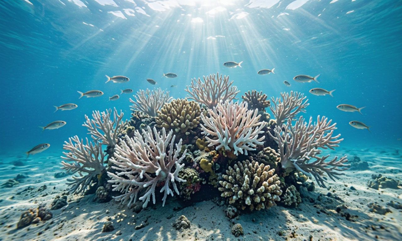 Площадь живых кораллов сократилась вдвое с 1950‑х годов. Иллюстрация: ECOportal.su / ИИ