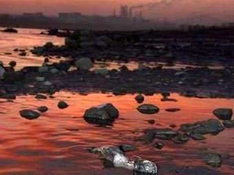 Загрязненная вода реки Сунгари. Фото из архива Reuters