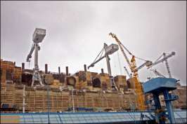 Строительство Богучанской ГЭС. Фото с сайта novayagazeta.ru