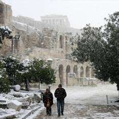 Греция и Турция заперты в снежном плену. Фото: Утро.ru