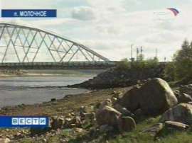 Туломский мост, возле которого были найдены тушки мертвых чаек. Фото: Вести.Ru