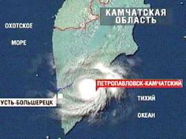 Мощный циклон накрыл Камчатку. Фото: Вести.Ru