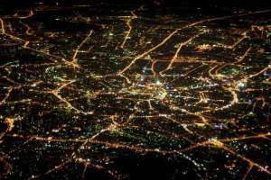Ночная Москва. Фото из открытых источников сети Интернет