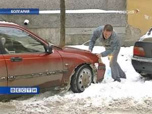 Обильный снегопад парализовал Болгарию. Фото: Вести.Ru