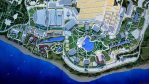 Планировочный макет комплекса Олимпийского парка, размещаемого на территории Имеретинской низменности. Фото: РИА Новости