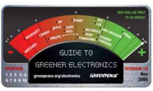 Рейтинг «зеленой» электроники - Guide to Greener Electronics. Фото: Greenpeace