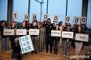 10 миллионов &quot;подписались за климат&quot;. Фото: http://www.greenpeace.org