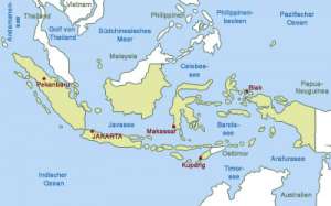 Карта Индонезии