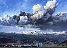 Извержение вулкана Эйяфьятлайокудль. Фото: http://rusk.ru