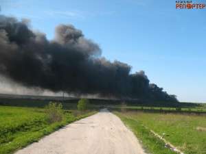Пожар на полигоне &quot;Красный бор&quot;. Фото: http://mreporter.ru