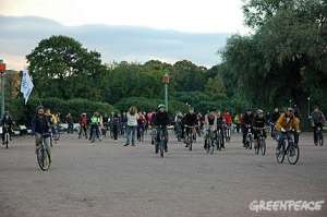 День без автомобилей в Петербурге. 21 сентября 2010. Фото: Greenpeace
