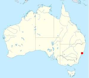 Ньюкасл на карте Австралии. Фото: http://wikipedia.org