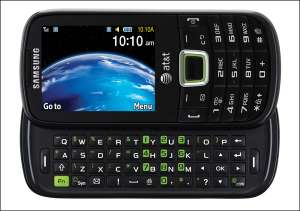 Samsung Evergreen: «зелёный» телефон с выдвижной клавиатурой. Фото: http://compulenta.ru