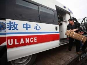 Машина китайской скорой помощи. Фото ©AFP