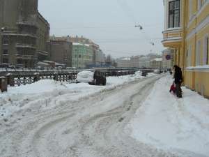 Последствия снегопадов в Петербурге. Фото: http://madeinpiter.ru