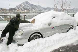 Снегопады в Корее. Фото: http://donbass.ua