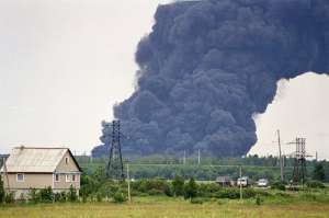 Пожар на полигоне. Фото: http://fotki.yandex.ru
