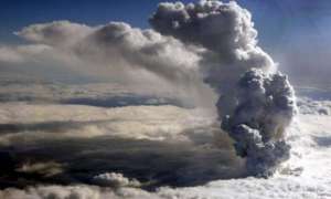 Облако вылканического пепла. Фото: http://telegraf.by