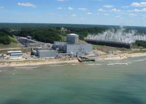 АЭС Палисадес расположена на берегу озера Мичиган. Фото: Wikipedia 