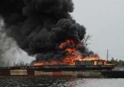 Крупный пожар возник на трубопроводе Shell в Нигерии. Фото: КУРСИВ.kz