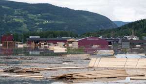Норвегия пострадала от крупнейшего за последние 50 лет наводнения. Фото с сайта &quot;Голос России&quot;