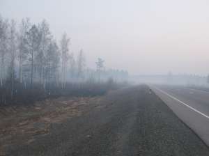 Смог от лесных пожаров. Фото: http://raznesi.info