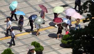 Южная Корея бьет тревогу из-за аномальной жары. Фото EPA с сайта &quot;Голос России&quot;