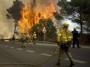 Лесной пожар в Испании. Фото ©AFP