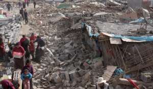 Число жертв землетрясения в Китае возросло до 89 человек. Фото EPA с сайта &quot;Голос России&quot;