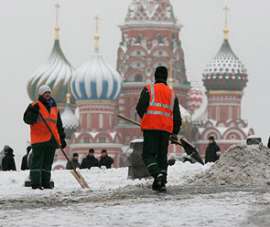 Сильные морозы в Москве. Фото: http://dni.ru