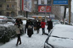 Снегопад в Киеве. Фото: http://obozrevatel.ua