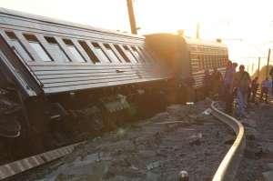 Крушение поезда на Кубани