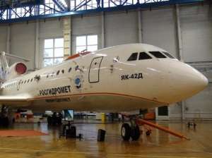 Самолет-лаборатория ЯК-42Д «Росгидромет». Фото: http://actualnews.org/