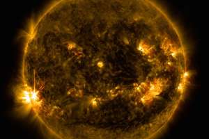 Вспышка X1, которая произошла на Солнце 11 июня. Фото:  ©NASA/SDO/Goddard